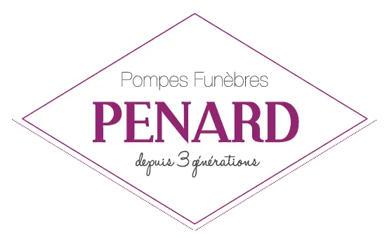 Logo de l'entreprise Pompes Funèbres Penard depuis 3 générations.
